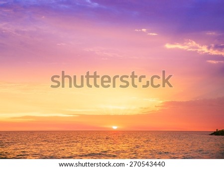 Sunset Australia colorful purple pink sky beautiful ocean sea water beach