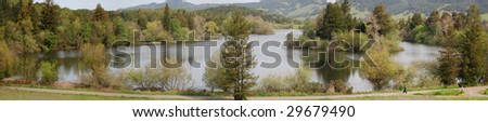Panorama: Spring Lake Park in Santa Rosa, CA