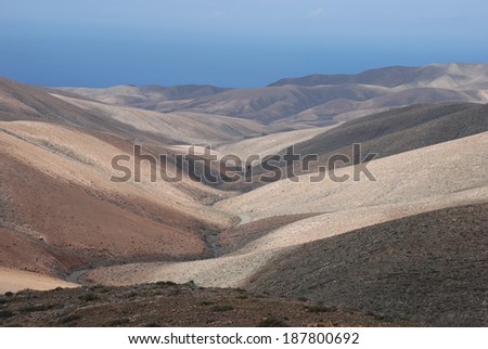 Valley with Barren Landscape