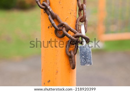 Lock key on yellow tube