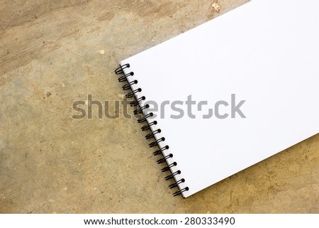 Blank stationery set on grunge concrete background for presentation and business