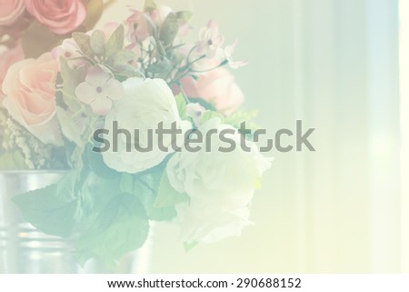 smooth and defocus colorful flowers abstract background