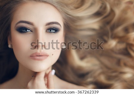 Portrait of a stunning blonde beauty