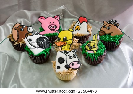 cute cupcakes images. stock photo : Cute cupcakes