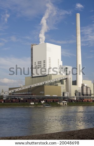 coal power station at the rhine