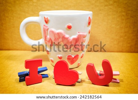 A cup of love with \