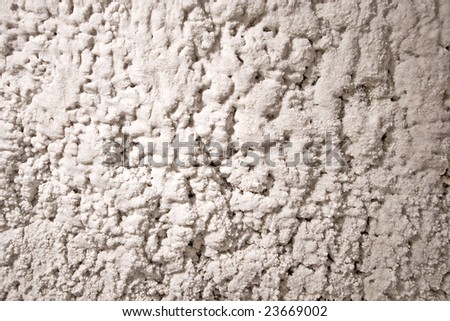 Salt on wall of salty mine. Poland, Wieliczka