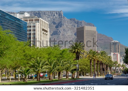 DOWNTOWN CAPE TOWN - APRIL 22, 2015: Emptiness city during the Easter holiday in down town Cape Town in South Africa.