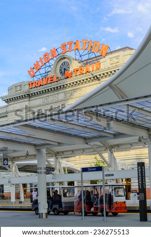 August 1, 2014: New addition to historical Union Station in downtown Denver Colorado