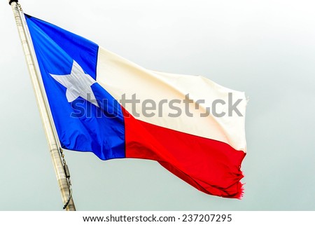 texas flag waving