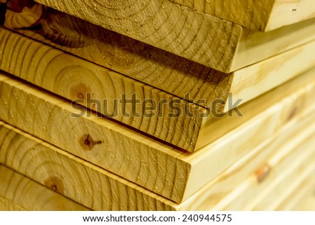 building supplies, stacked wood boards