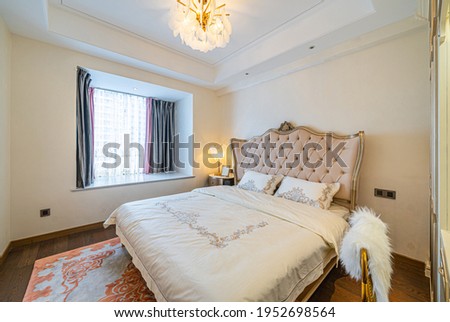 nice bedroom with luxury furniture