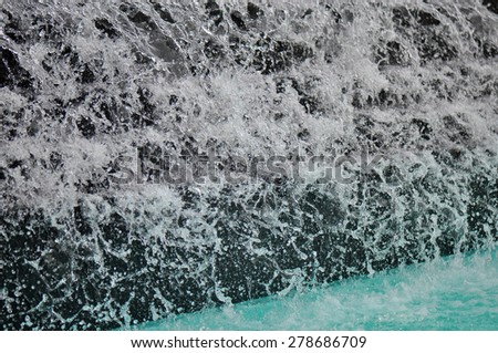 Cascading water fountain at the State Fair Grounds in Raleigh North Carolina
