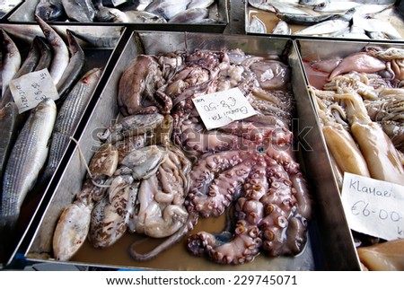 Fish market in Marsaxlokk Village,Malta