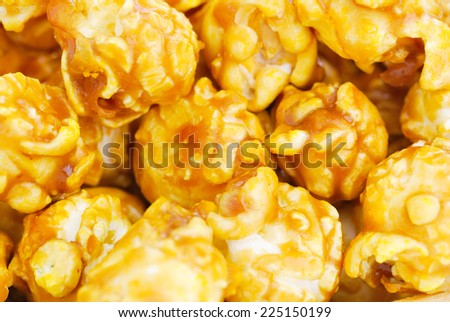 pile of caramel popcorn