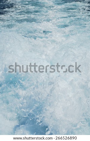 Abstract wave bubble Stop action Churning sea water with high shutter speed Messy water wave texture