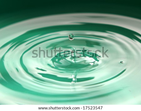 drop of globe water and rings
