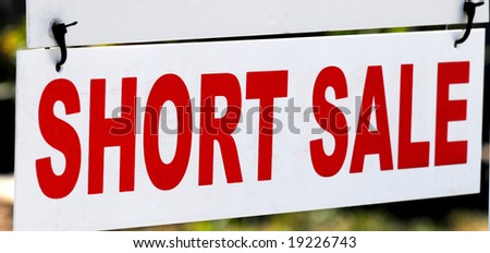 real estate short sale sign