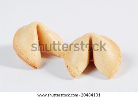 fortune cookies with blank note for new year