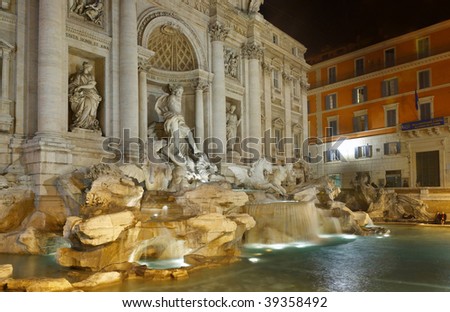 Rome. Fountain Fontana di