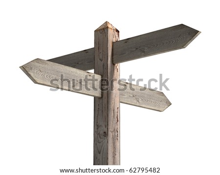 blank signpost clipart. Old wooden lank sign post