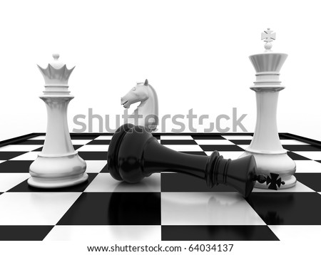 Chess king checkmate - game over