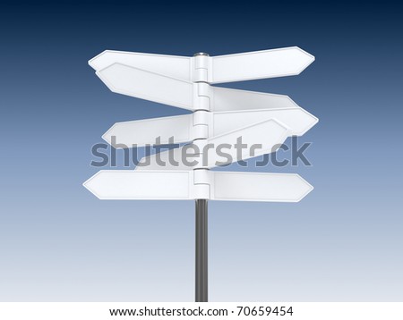 blank signpost clipart. stock photo : Blank sign post