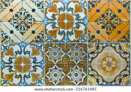 antique tile pattern