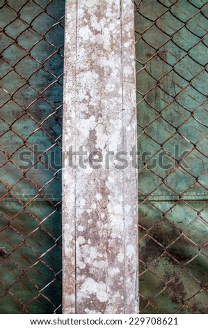 dirty wood and iron net background