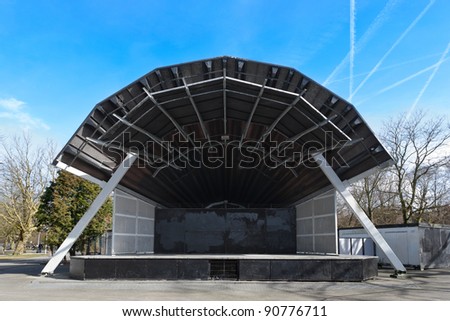 Open air stage in Vondelpark, Amsterdam, the Netherlands