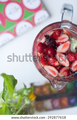 Summer strawberry drink
