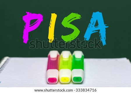 pisa study written on board