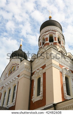 Alexander Nevsky Cathedral in Tallinn.Baltic Countries.Fragment