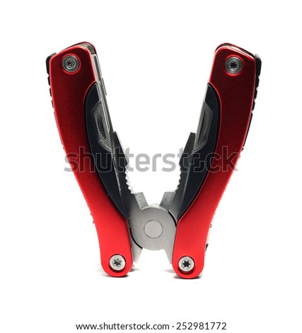 multi tool pliers with red handles