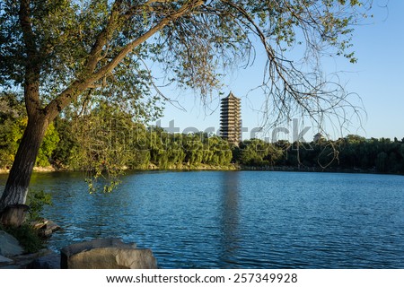 The Weiming Lake in Beijing University