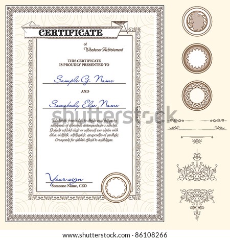 Certificate Border Template