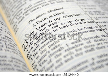 stock photo Psalms 23 The Lord is my Shepherd