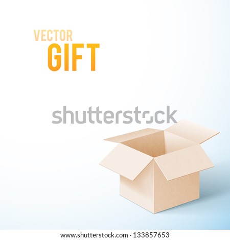 Open box Vector illustration Open box Vector illustration