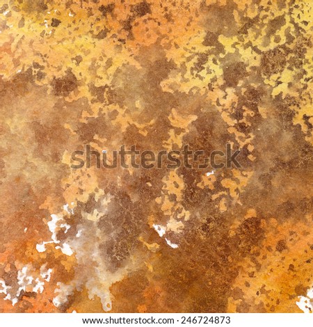hand painted light brown-brown texture watercolor