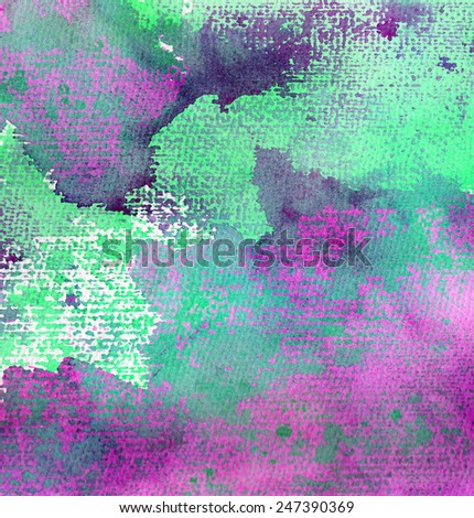 hand painted violet-green texture watercolor