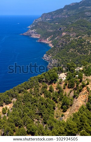 North coast view of Mallorca island, Spain