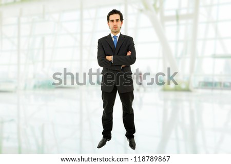 young business man full body at the office