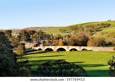 burnsall village in the yorkshire dales