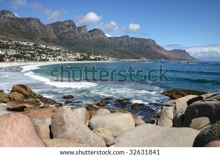 Camp\'s Bay near Cape Town, in the Western Cape Province of South Africa