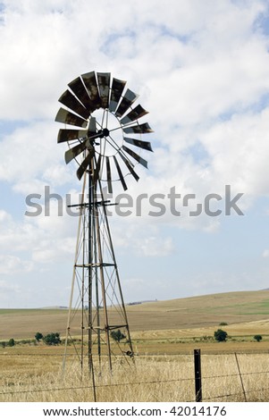 Windmill on a farm near Cape Town, Western Cape Province, South Africa