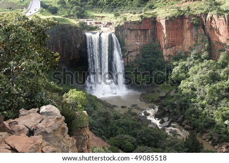 The Elands River Waterfall At Waterval Boven In Mpumalanga, South ...