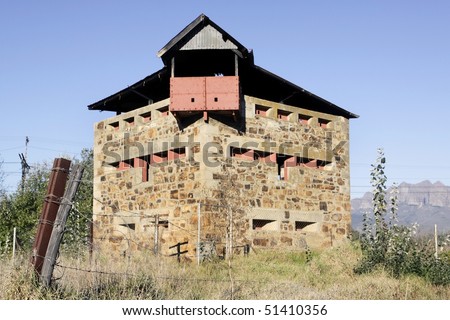 An Anglo-Boer War Block House at Wellington, Western Cape Province, South Africa.