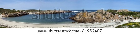 A beach near Cape Columbine on the west coast of South Africa in the Western Cape Province, near Paternoster