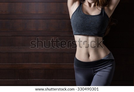 Beautiful slim woman body