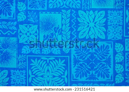Description:  Color photograph of blue Hawaiian background. Title:  Blue Hawaiian Background.